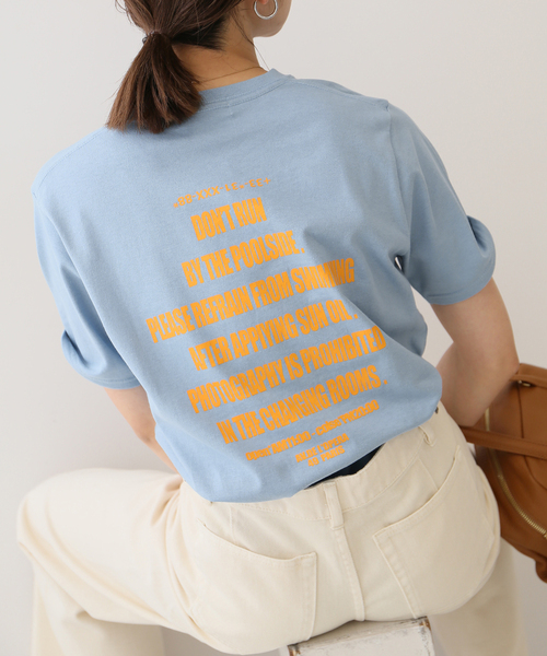SLOBE IENA(スローブイエナ)の「Swimming Club TEE(Tシャツ/カットソー・レディース・ブラウン/サックスブルー・FREE)」の11枚目の写真