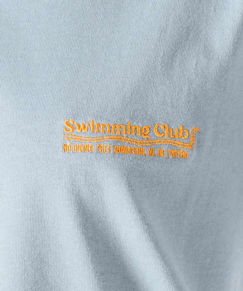 SLOBE IENA(スローブイエナ)の「Swimming Club TEE(Tシャツ/カットソー・レディース・ブラウン/サックスブルー・FREE)」の9枚目の写真
