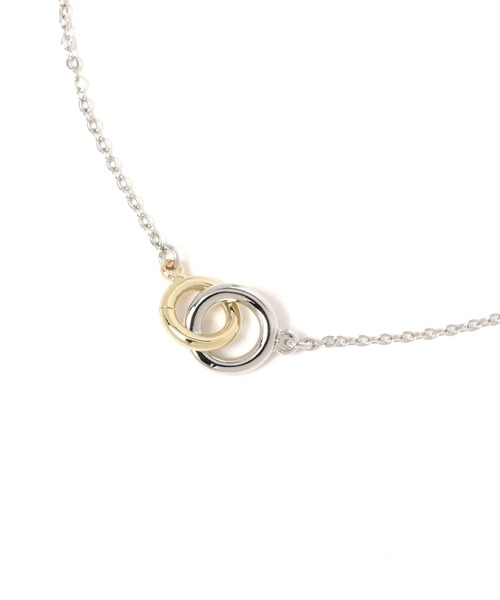 LEPSIM（レプシィム）の「プチモチーフネックレス　353622（ネックレス・レディース・シルバー/ゴールド/シルバー×ゴールド・ONE SIZE）」の5枚目の写真