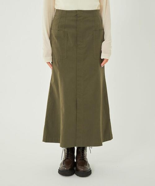 green label relaxing(グリーンレーベルリラクシング)の「ミリタリー マーメイド スカート(スカート・レディース・ネイビー/オリーブ・38/36)」の10枚目の写真