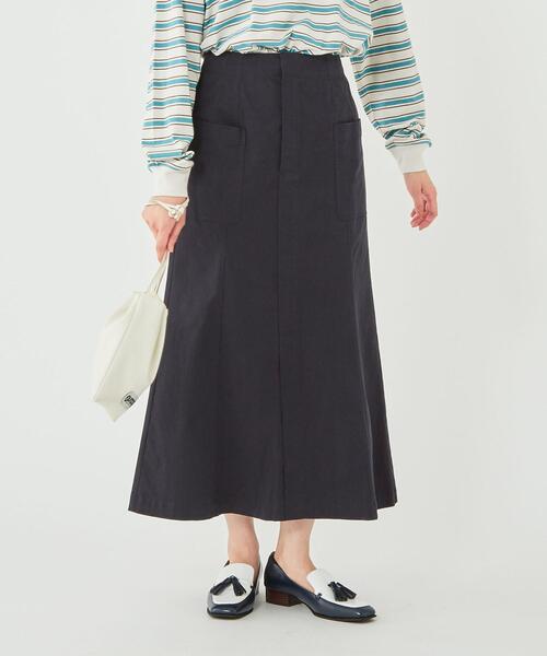 green label relaxing(グリーンレーベルリラクシング)の「ミリタリー マーメイド スカート(スカート・レディース・ネイビー/オリーブ・38/36)」の20枚目の写真
