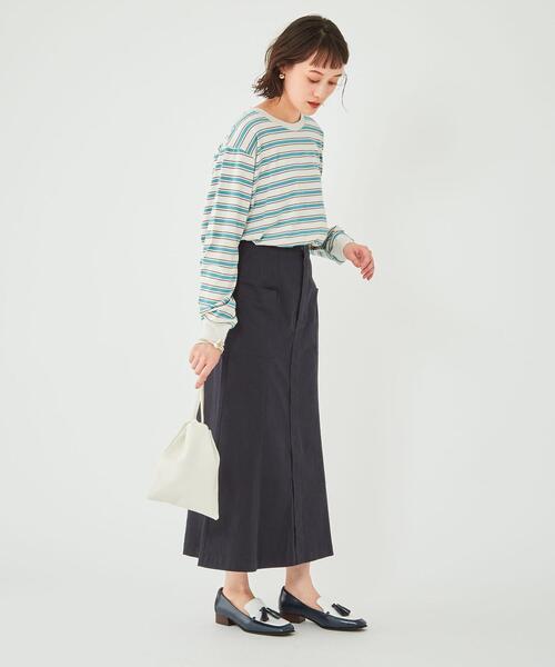 green label relaxing(グリーンレーベルリラクシング)の「ミリタリー マーメイド スカート(スカート・レディース・ネイビー/オリーブ・38/36)」の21枚目の写真