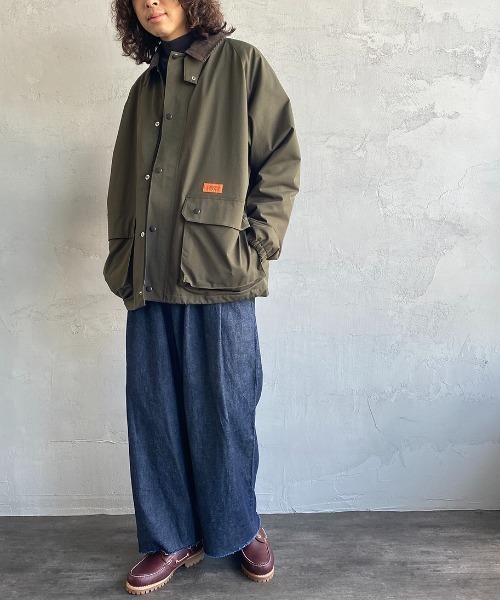 UNIVERSAL OVERALL（ユニバーサルオーバーオール）の「【FINEBOYS 2月号掲載】[UNIVERSAL OVERALL/ユニバーサルオーバーオール] 別注 フィールドミリタリージャケット（ブルゾン・レディース・ネイビー/オリーブ・M/L）」の18枚目の写真