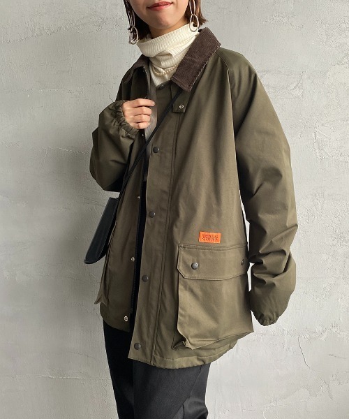 UNIVERSAL OVERALL（ユニバーサルオーバーオール）の「【FINEBOYS 2月号掲載】[UNIVERSAL OVERALL/ユニバーサルオーバーオール] 別注 フィールドミリタリージャケット（ブルゾン・レディース・ネイビー/オリーブ・M/L）」の10枚目の写真