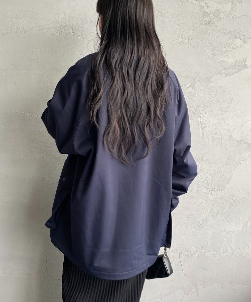 UNIVERSAL OVERALL（ユニバーサルオーバーオール）の「【FINEBOYS 2月号掲載】[UNIVERSAL OVERALL/ユニバーサルオーバーオール] 別注 フィールドミリタリージャケット（ブルゾン・レディース・ネイビー/オリーブ・M/L）」の6枚目の写真