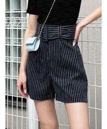 ベルトワイドショートパンツ