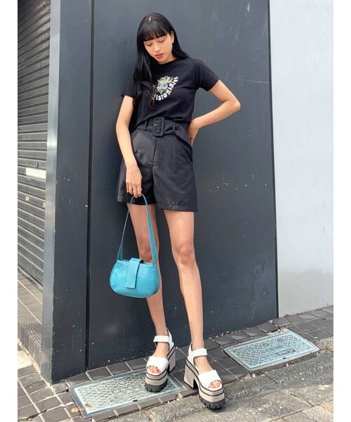 EMODA（エモダ）の「ベルトワイドショートパンツ（その他パンツ・レディース・ブラック/アイボリー/その他・SMALL/MEDIUM）」の21枚目の写真