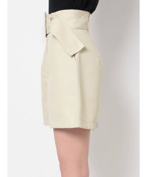 EMODA（エモダ）の「ベルトワイドショートパンツ（その他パンツ・レディース・ブラック/アイボリー/その他・SMALL/MEDIUM）」の4枚目の写真