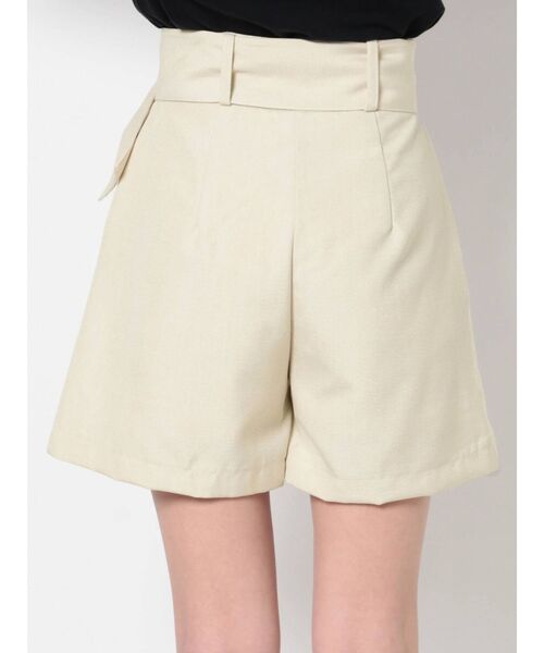 EMODA（エモダ）の「ベルトワイドショートパンツ（その他パンツ・レディース・ブラック/アイボリー/その他・SMALL/MEDIUM）」の5枚目の写真