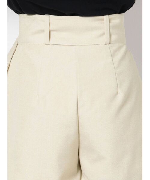 EMODA（エモダ）の「ベルトワイドショートパンツ（その他パンツ・レディース・ブラック/アイボリー/その他・SMALL/MEDIUM）」の7枚目の写真