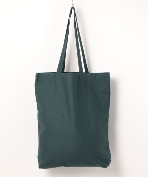 Traditional Weatherwear(トラディショナルウェザーウェア)の「WAVE LOGO GUSSET TOTE(トートバッグ・レディース・グリーン/ブラウン/オフホワイト・F)」の5枚目の写真