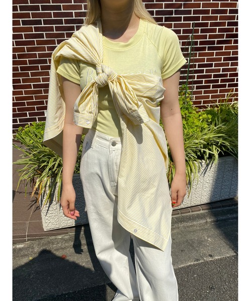 WC（ダブル シー）の「カラーストライプビッグシャツ（シャツ/ブラウス・レディース・ピンク/イエロー/ブルー/グリーン・FREE）」の17枚目の写真