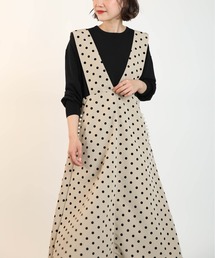 PICCIN | ポケットパールフロッキードットジャンスカ(スカート)