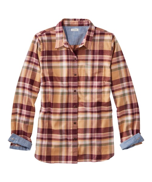 L.L.Bean(エルエルビーン)の「ビーンフレックス・オールシーズン・フランネル・シャツ、長袖 米国フィット・プチ(シャツ/ブラウス・レディース・マルチ/ブラウン系その他/グリーン系その他/グリーン系その他2・SMALL/MEDIUM/LARGE)」の2枚目の写真
