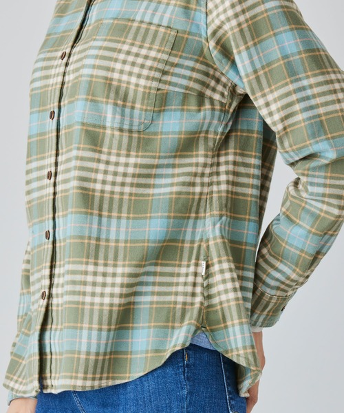 L.L.Bean(エルエルビーン)の「ビーンフレックス・オールシーズン・フランネル・シャツ、長袖 米国フィット・プチ(シャツ/ブラウス・レディース・マルチ/ブラウン系その他/グリーン系その他/グリーン系その他2・SMALL/MEDIUM/LARGE)」の7枚目の写真