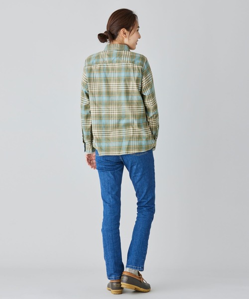 L.L.Bean(エルエルビーン)の「ビーンフレックス・オールシーズン・フランネル・シャツ、長袖 米国フィット・プチ(シャツ/ブラウス・レディース・マルチ/ブラウン系その他/グリーン系その他/グリーン系その他2・SMALL/MEDIUM/LARGE)」の10枚目の写真