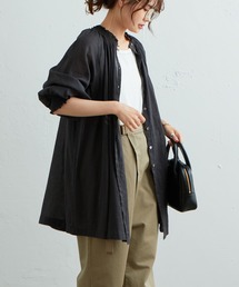 PUAL CE CIN | コットンラミーシャーリング2WAYブラウス(シャツ/ブラウス)