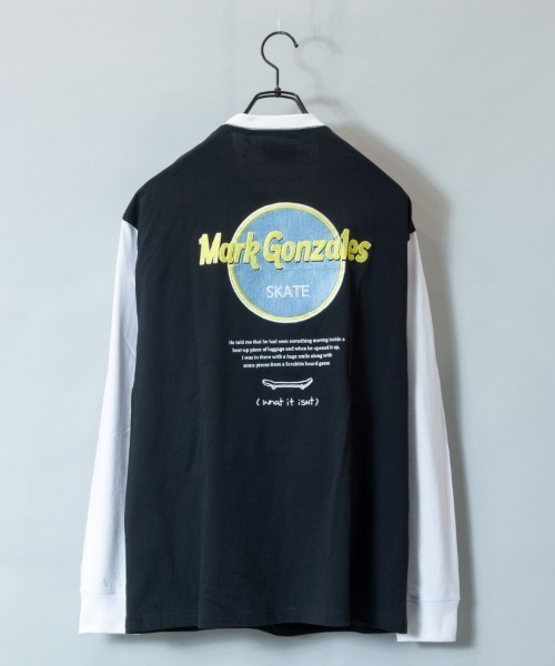 (What it isNt)ART BY MARKGONZALES(ワットイットイズント)の「What it isNt-MG【62304】-L/S TEE/(ワットイットイズント) アートバイ マークゴンザレス /ロンT(Tシャツ/カットソー・メンズ・ホワイト/ブラック・L/XL)」の12枚目の写真