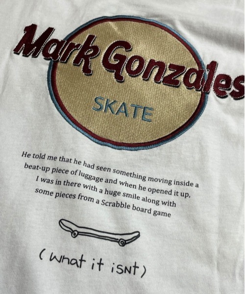 (What it isNt)ART BY MARKGONZALES(ワットイットイズント)の「What it isNt-MG【62304】-L/S TEE/(ワットイットイズント) アートバイ マークゴンザレス /ロンT(Tシャツ/カットソー・メンズ・ホワイト/ブラック・L/XL)」の16枚目の写真