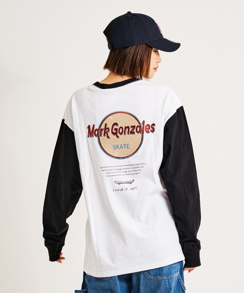 (What it isNt)ART BY MARKGONZALES(ワットイットイズント)の「What it isNt-MG【62304】-L/S TEE/(ワットイットイズント) アートバイ マークゴンザレス /ロンT(Tシャツ/カットソー・メンズ・ホワイト/ブラック・L/XL)」の21枚目の写真