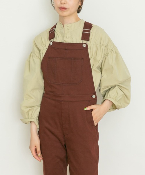 UR Lab.（アーバンリサーチラボ）の「シャーリングブラウス（シャツ/ブラウス・レディース・ネイビー/オフホワイト/ライトカーキ・FREE）」の21枚目の写真