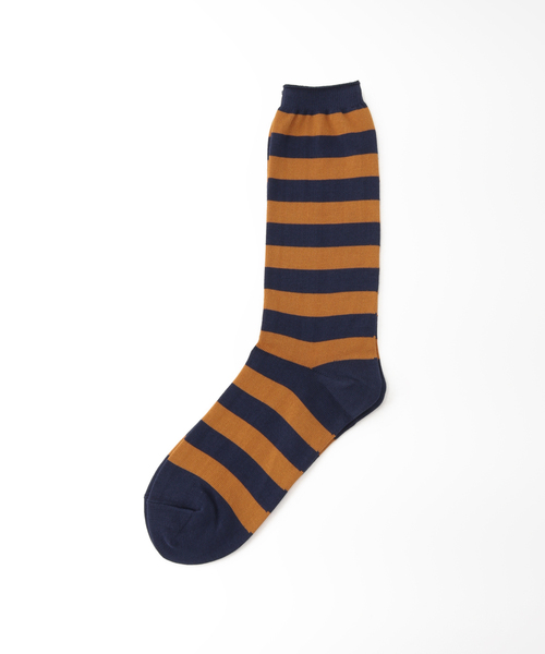 JOURNAL STANDARD LUXE（ジャーナルスタンダード　ラックス）の「BORDER SOCKS（ソックス/靴下・レディース・チャコールグレー/ネイビー/ブラウン/レッド/グリーン/コバルトブルー・FREE）」の5枚目の写真