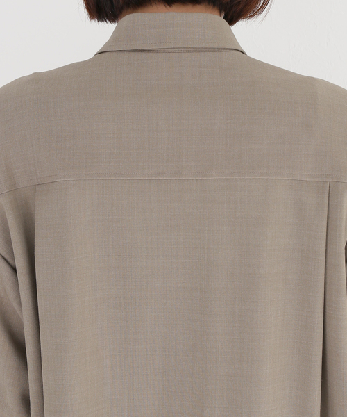 AP STUDIO（エーピーストゥディオ）の「ベージュウールシャツ（シャツ