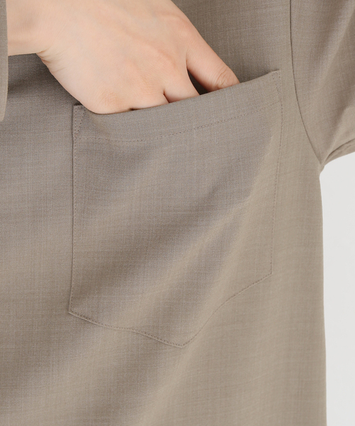 AP STUDIO（エーピーストゥディオ）の「ベージュウールシャツ（シャツ