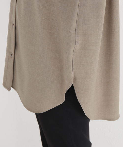 AP STUDIO（エーピーストゥディオ）の「ベージュウールシャツ（シャツ