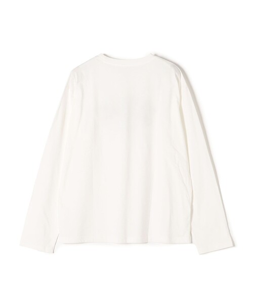 SHIPS any(シップス エニィ)の「【SHIPS any別注】MONMIMI: プリント ロング Tシャツ3(Tシャツ/カットソー・レディース・ホワイト/チャコールグレー/ベージュ・ONE SIZE)」の5枚目の写真