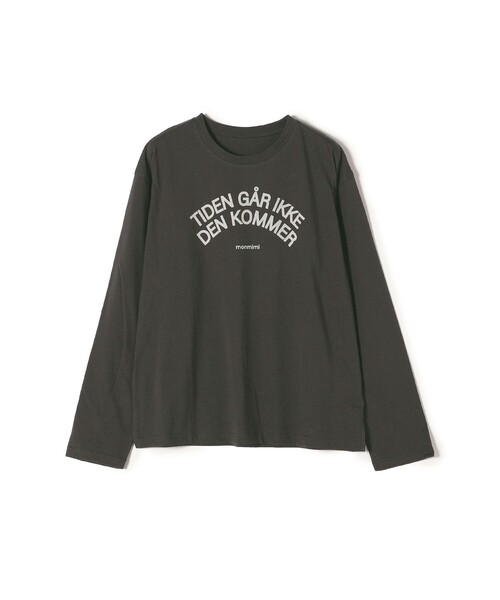 SHIPS any(シップス エニィ)の「【SHIPS any別注】MONMIMI: プリント ロング Tシャツ3(Tシャツ/カットソー・レディース・ホワイト/チャコールグレー/ベージュ・ONE SIZE)」の10枚目の写真
