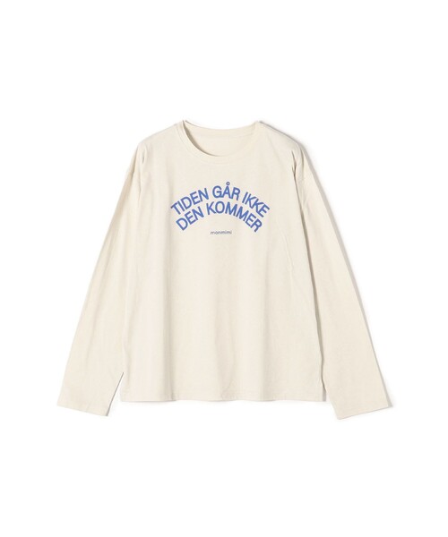 SHIPS any(シップス エニィ)の「【SHIPS any別注】MONMIMI: プリント ロング Tシャツ3(Tシャツ/カットソー・レディース・ホワイト/チャコールグレー/ベージュ・ONE SIZE)」の12枚目の写真