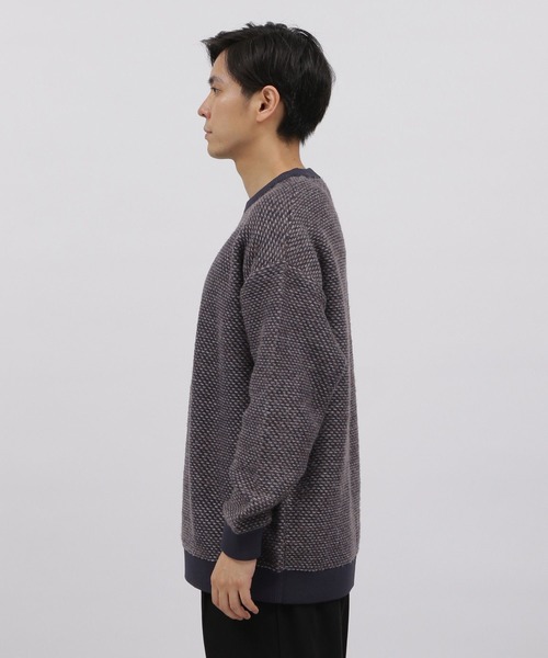 LAKOLE（ラコレ）の「モヘアライクジャカードニット / 353217（ニット/セーター・メンズ・ベージュ/ネイビー/ブラウン/グリーン・MEDIUM/LARGE）」の15枚目の写真