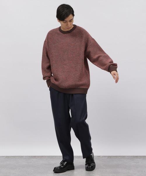 LAKOLE（ラコレ）の「モヘアライクジャカードニット / 353217（ニット/セーター・メンズ・ベージュ/ネイビー/ブラウン/グリーン・MEDIUM/LARGE）」の19枚目の写真