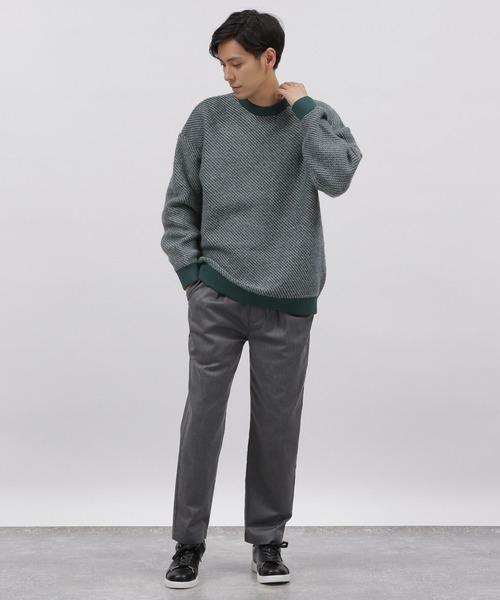 LAKOLE（ラコレ）の「モヘアライクジャカードニット / 353217（ニット/セーター・メンズ・ベージュ/ネイビー/ブラウン/グリーン・MEDIUM/LARGE）」の11枚目の写真