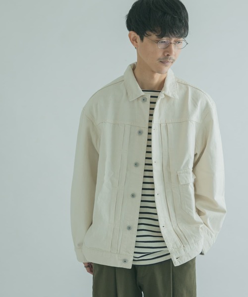 FORK&SPOON(フォークアンドスプーン)の「『セットアップ対応』FORK&SPOON デニムジャケット(デニムジャケット・メンズ・ホワイト系その他/ワンウォッシュ・4/5)」の1枚目の写真