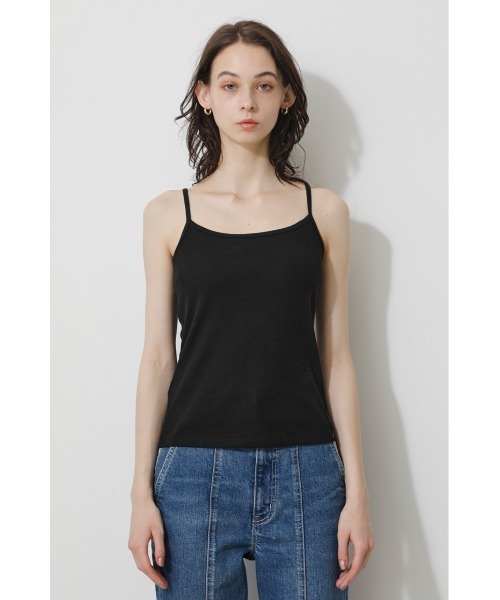 AZUL by moussy（アズールバイマウジー）の「BASIC BACK OPEN CAMISOLE/ベーシックバックオープンキャミソール（キャミソール・レディース・ホワイト/ブラック/キャメル/ライトベージュ・SMALL/MEDIUM）」の3枚目の写真