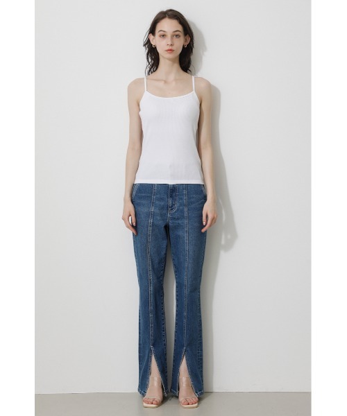 AZUL by moussy（アズールバイマウジー）の「BASIC BACK OPEN CAMISOLE/ベーシックバックオープンキャミソール（キャミソール・レディース・ホワイト/ブラック/キャメル/ライトベージュ・SMALL/MEDIUM）」の7枚目の写真