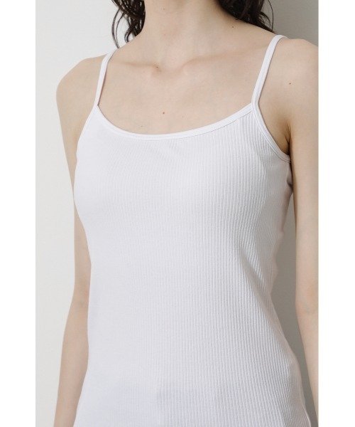 AZUL by moussy（アズールバイマウジー）の「BASIC BACK OPEN CAMISOLE/ベーシックバックオープンキャミソール（キャミソール・レディース・ホワイト/ブラック/キャメル/ライトベージュ・SMALL/MEDIUM）」の9枚目の写真