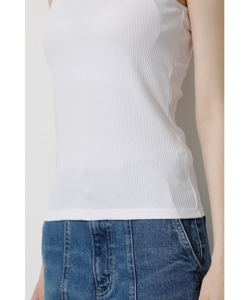 AZUL by moussy（アズールバイマウジー）の「BASIC BACK OPEN CAMISOLE/ベーシックバックオープンキャミソール（キャミソール・レディース・ホワイト/ブラック/キャメル/ライトベージュ・SMALL/MEDIUM）」の10枚目の写真