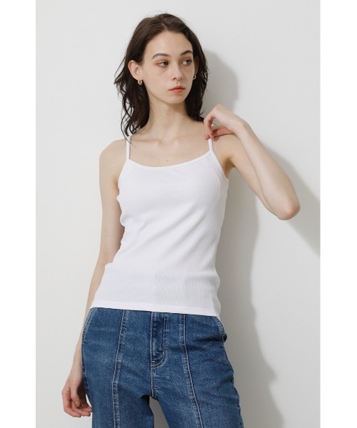 AZUL by moussy（アズールバイマウジー）の「BASIC BACK OPEN CAMISOLE/ベーシックバックオープンキャミソール（キャミソール・レディース・ホワイト/ブラック/キャメル/ライトベージュ・SMALL/MEDIUM）」の11枚目の写真