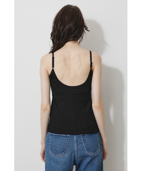 AZUL by moussy（アズールバイマウジー）の「BASIC BACK OPEN CAMISOLE/ベーシックバックオープンキャミソール（キャミソール・レディース・ホワイト/ブラック/キャメル/ライトベージュ・SMALL/MEDIUM）」の14枚目の写真