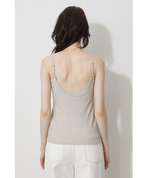 AZUL by moussy（アズールバイマウジー）の「BASIC BACK OPEN CAMISOLE/ベーシックバックオープンキャミソール（キャミソール・レディース・ホワイト/ブラック/キャメル/ライトベージュ・SMALL/MEDIUM）」の22枚目の写真