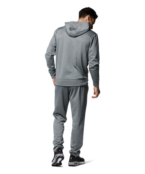 UNDER ARMOUR(アンダーアーマー)の「UAアーマーフリース バーロゴ フルジップ フ―ディー(トレーニング/メンズ)(スウェット・メンズ・ブラック/ブラック×レッド/グレー/ネイビー・S/M/L/XL/XXL/3XL)」の16枚目の写真