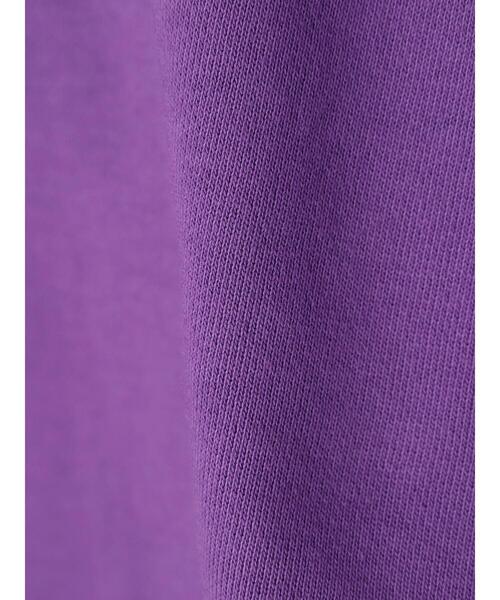 earth music&ecology（アースミュージックアンドエコロジー）の「ショート丈カラーパーカー（パーカー・レディース・ブラック/パープル/グリーン/マスタード/ライトベージュ・FREE）」の21枚目の写真