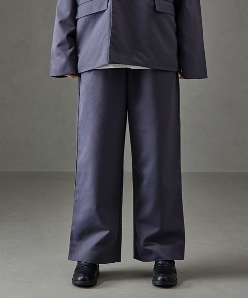cussil(クシル)の「【cussil/クシル】ドレスツイル 1タックワイドストレートスラックス(スラックス・メンズ・チャコールグレー/ブラック/オフホワイト・M/S/L)」の18枚目の写真