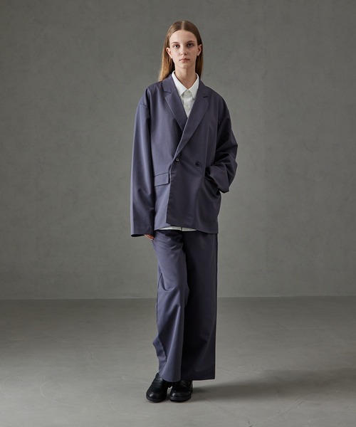 cussil(クシル)の「【cussil/クシル】ドレスツイル 1タックワイドストレートスラックス(スラックス・メンズ・チャコールグレー/ブラック/オフホワイト・M/S/L)」の20枚目の写真