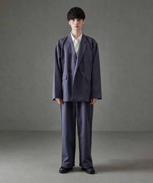 cussil(クシル)の「【cussil/クシル】ドレスツイル 1タックワイドストレートスラックス(スラックス・メンズ・チャコールグレー/ブラック/オフホワイト・M/S/L)」の16枚目の写真
