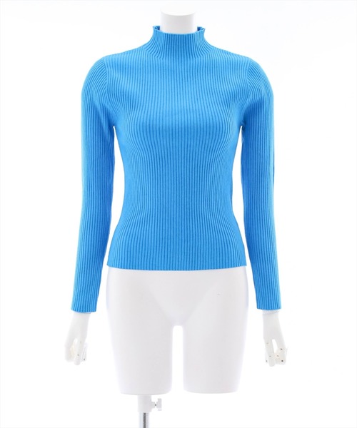 clear(クリア)の「ハイゲージハイネックニットトップス(ニット/セーター・レディース・ピンク/オレンジ/ブルー/ライトグリーン/アイボリー/ブラック/グレイッシュベージュ/グリーン/オレンジ系その他2/ブルー系その他2/ピンク系その他2/ブラウン/ピンク系その他3/ブルー系その他3・F)」の7枚目の写真