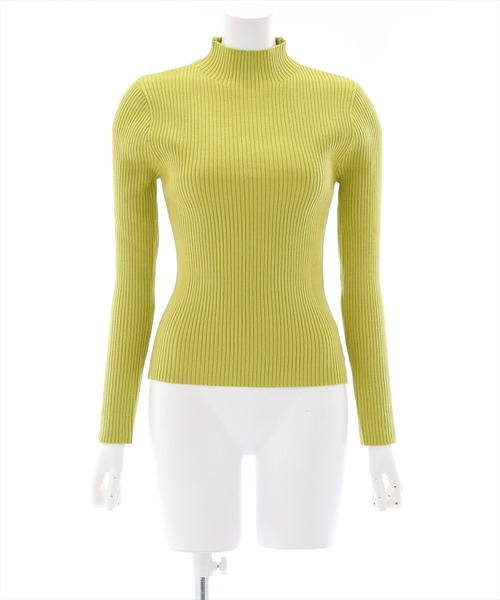 clear(クリア)の「ハイゲージハイネックニットトップス(ニット/セーター・レディース・ピンク/オレンジ/ブルー/ライトグリーン/アイボリー/ブラック/グレイッシュベージュ/グリーン/オレンジ系その他2/ブルー系その他2/ピンク系その他2/ブラウン/ピンク系その他3/ブルー系その他3・F)」の6枚目の写真